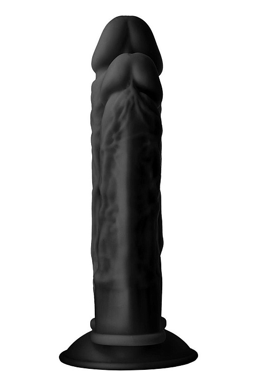 Черный анально-вагинальный фаллоимитатор Double Penetrator - 19,5 см. Dream Toys