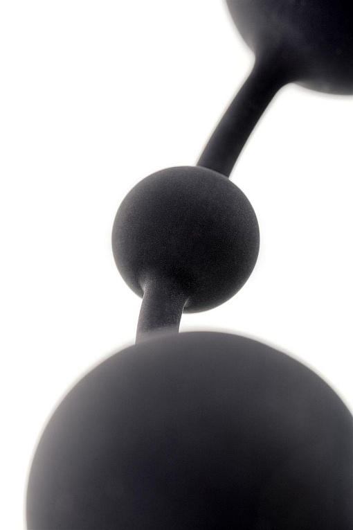 Черная анальная цепочка A-toys с шариками - 35,9 см. - фото 7