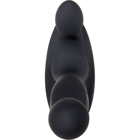 Черный вибростимулятор простаты Adam s Vibrating Triple Probe - 12,1 см. Adam & Eve