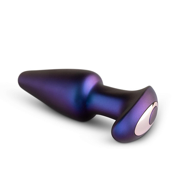 Фиолетовая анальная вибропробка Meteoroid с пультом - 13,9 см. - анодированный пластик, силикон