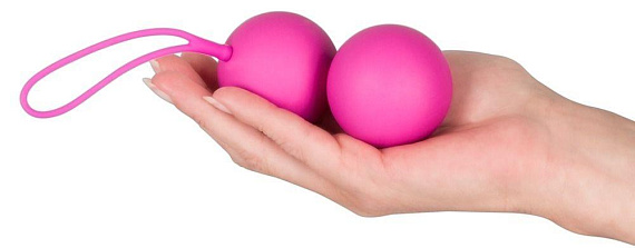 Розовые вагинальные шарики XXL Balls - анодированный пластик (ABS)