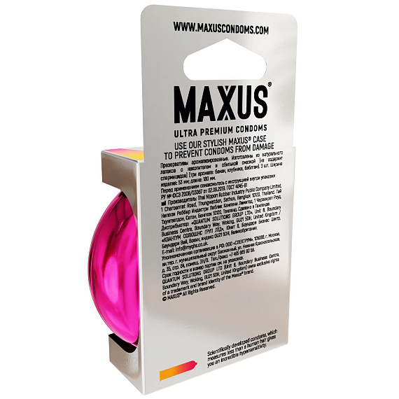 Ароматизированные презервативы Maxus Exotic Mix - 3 шт. Maxus