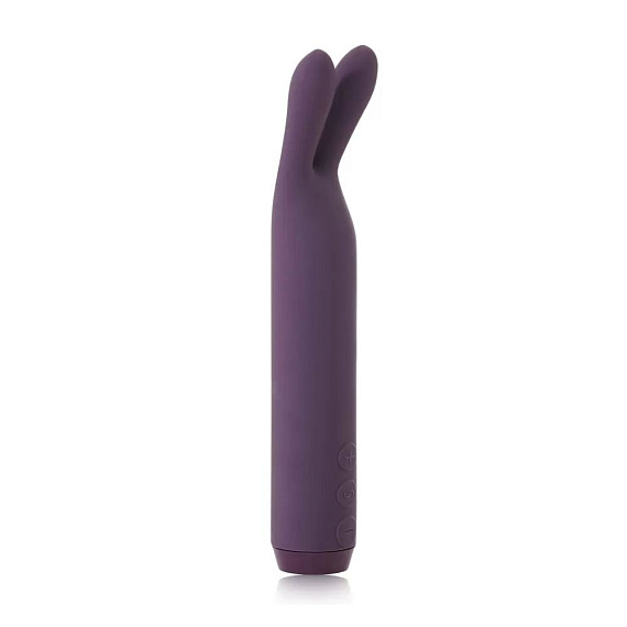 Фиолетовый вибратор с ушками Rabbit Bullet Vibrator - 8,9 см. - силикон