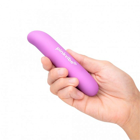 Фиолетовый вибромассажер Pink Vibe для стимуляции точки G и клитора - 12,2 см. - анодированный пластик (ABS)