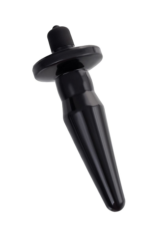 Черная анальная втулка Lacerta с вибрацией - 12,1 см. от Intimcat
