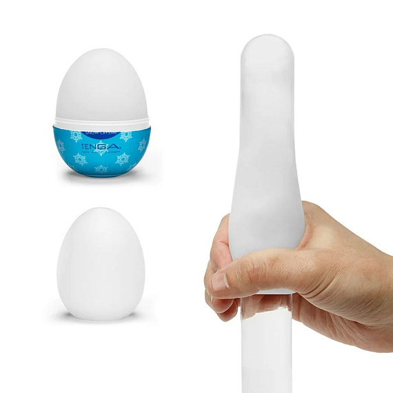 Мастурбатор-яйцо Snow Crystal - термопластичный эластомер (TPE)