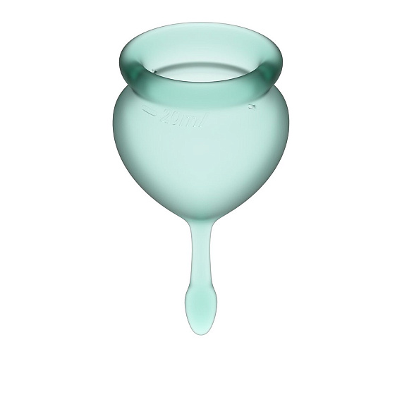 Набор темно-зеленых менструальных чаш Feel good Menstrual Cup от Intimcat
