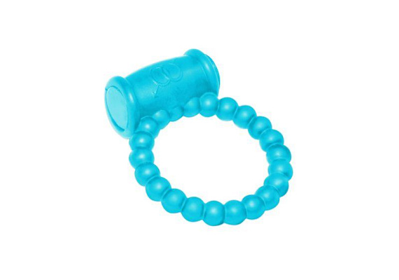 Голубое эрекционное кольцо Rings Drums - силикон