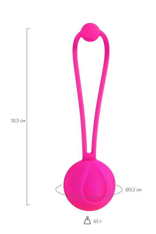 Розовый вагинальный шарик BLUSH - фото 6