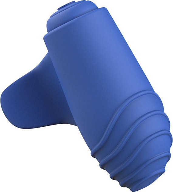 Синий вибростимулятор на пальчик Bteased Basic Finger Vibrator - фото 5
