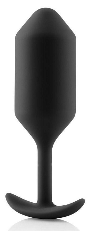 Чёрная пробка для ношения B-vibe Snug Plug 3 - 12,7 см. - фото 5