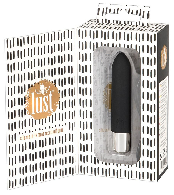 Чёрный мини-вибратор Lust Mini Vibrator - 9,6 см. от Intimcat