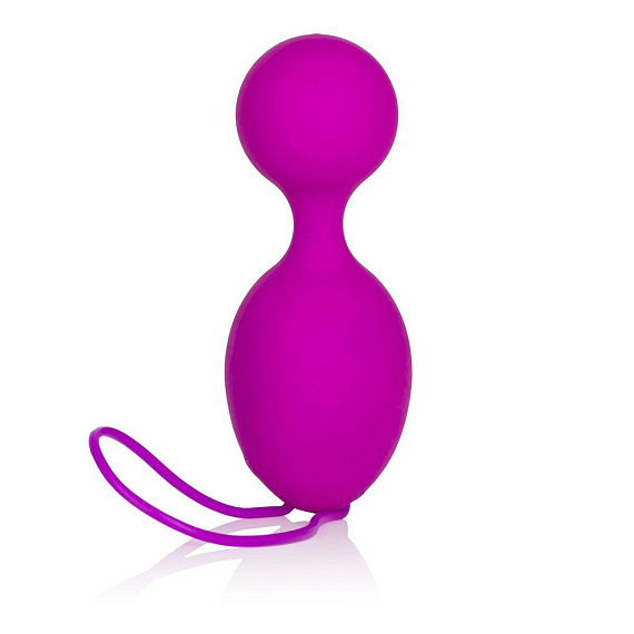 Фиолетовые вагинальные виброшарики Vr1 - силикон
