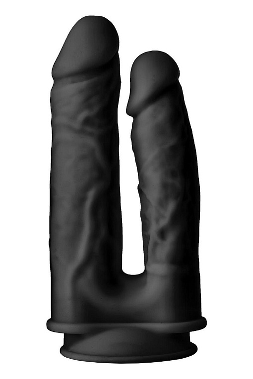 Черный анально-вагинальный фаллоимитатор Double Penetrator - 19,5 см. - фото 6