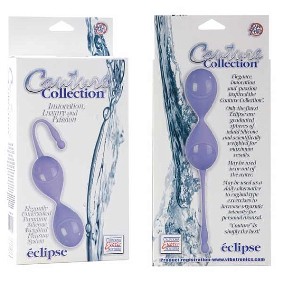 Сиреневые вагинальные шарики Couture Collection Eclipse от Intimcat
