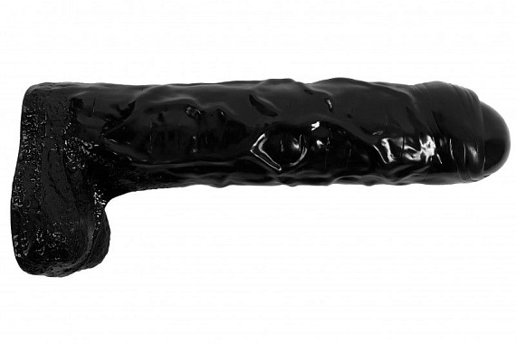 Черный реалистичный фаллоимитатор-гигант - 65 см. от Intimcat