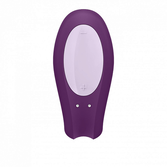 Фиолетовый вибратор для пар Double Joy с управлением через приложение - фото 5