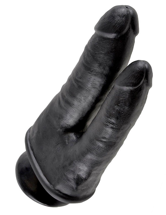 Чёрный анально-вагинальный фаллоимитатор Double Penetrator - 20,9 см. Pipedream