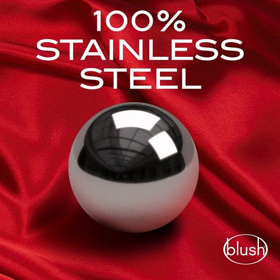 Серебристые вагинальные шарики Stainless Steel Kegel Balls Blush Novelties