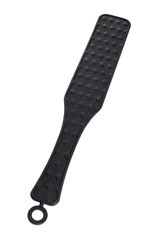 Черная силиконовая шлепалка  - 37,5 см. ToyFa