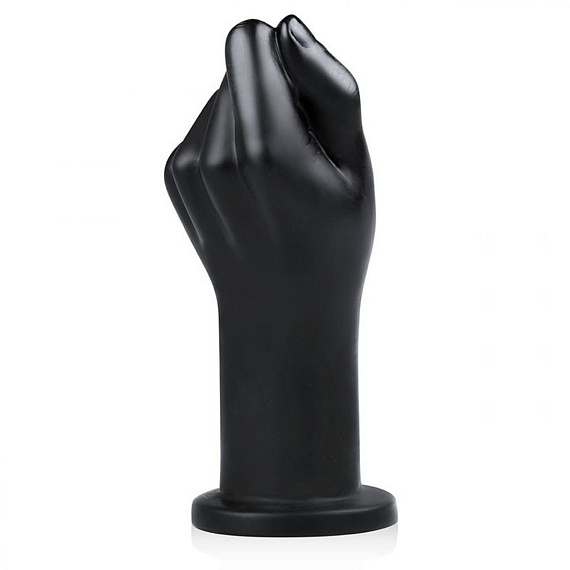 Черная, сжатая в кулак рука Fist Corps - 22 см. - поливинилхлорид (ПВХ, PVC)