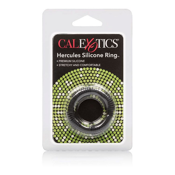Чёрное эрекционное кольцо Adonis Silicone Rings Hercules от Intimcat