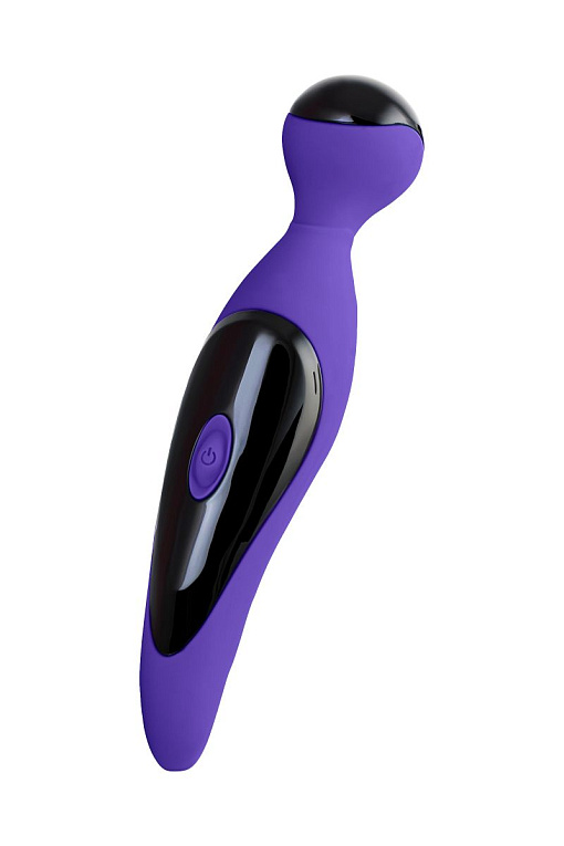 Фиолетовый вибростимулятор COSMY - 18,3 см. - анодированный пластик, силикон