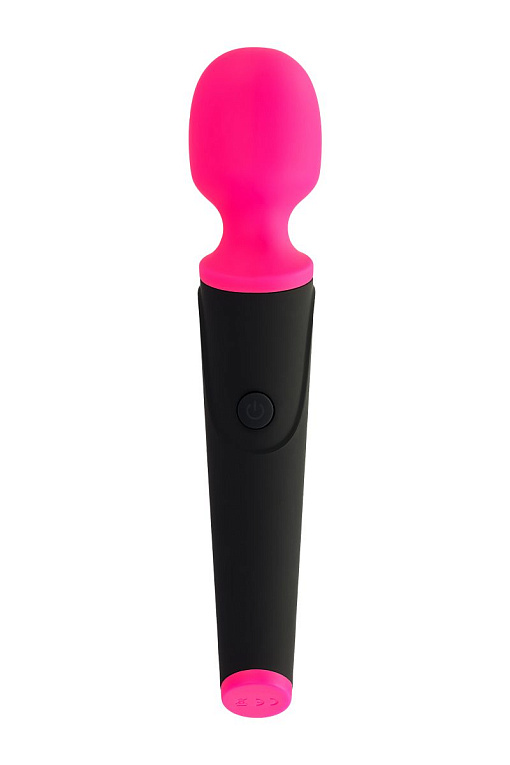 Черно-розовый вибростимулятор ASTER - 19,5 см. от Intimcat