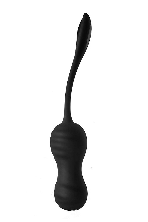 Черные вагинальные шарики Virginia с пультом ДУ - силикон