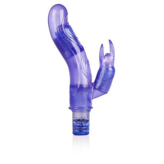 Фиолетовый вибромассажер 10-Function Bendie Bounding Bunny Vibes - 22,8 см. - поливинилхлорид (ПВХ, PVC)