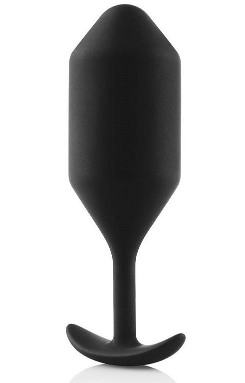 Чёрная пробка для ношения B-vibe Snug Plug 4 - 14 см. - фото 5