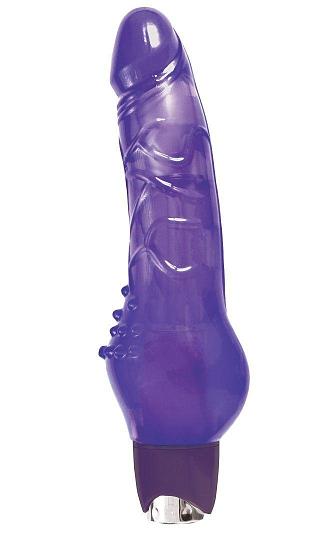 Фиолетовый вибратор Jelly Rancher 8 Vibrating Massager - 23,4 см.