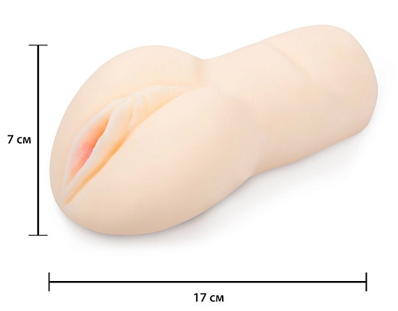 Телесная реалистичная вагина-мастурбатор из био-кожи от Intimcat