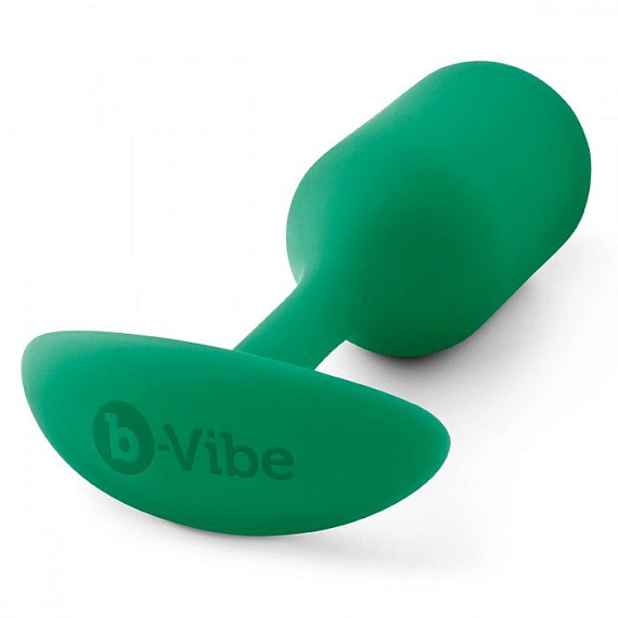 Зеленая пробка для ношения B-vibe Snug Plug 2 - 11,4 см. от Intimcat