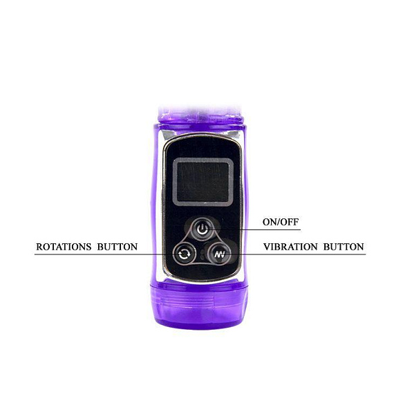 Фиолетовый хай-тек вибромассажёр Passion Count - 21,5 см. - фото 5