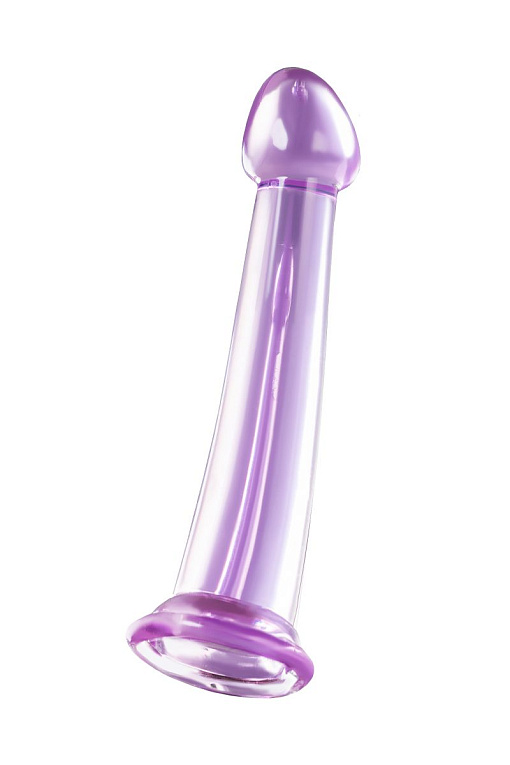 Фиолетовый фаллоимитатор Jelly Dildo M - 18 см. Toyfa Basic