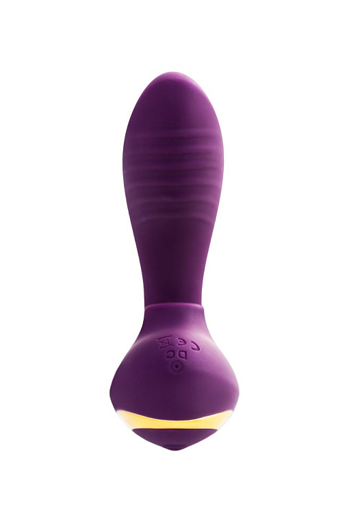 Фиолетовый вибромассажер с двойной стимуляцией Mave ToyFa