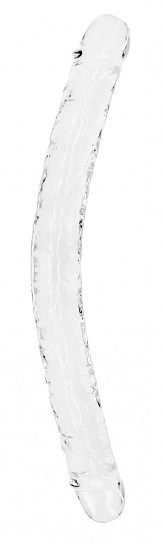 Двусторонний прозрачный фаллоимитатор - 45 см.