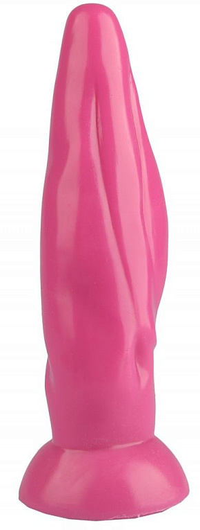 Розовая фигурная анальная втулка - 22,5 см. Сумерки богов