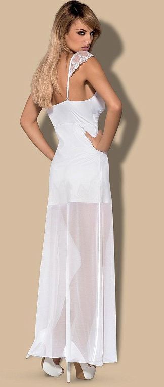 Двухслойная сорочка в пол  Feelia gown - 94% полимиад, 6% эластан