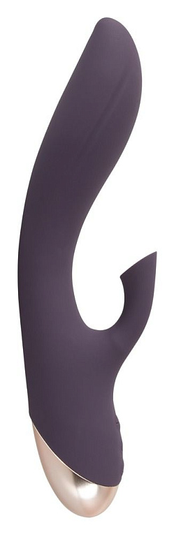 Фиолетовый вибратор-кролик Javida Sucking - 21,6 см. - силикон