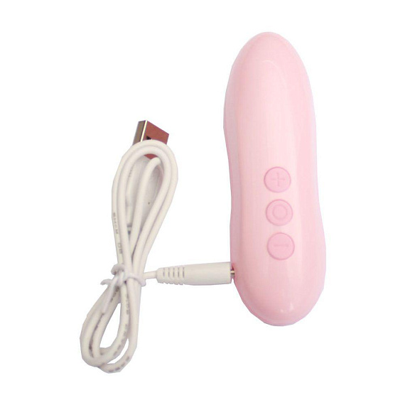 Нежно-розовый вибростимулятор Ecstasy с насадками - фото 5