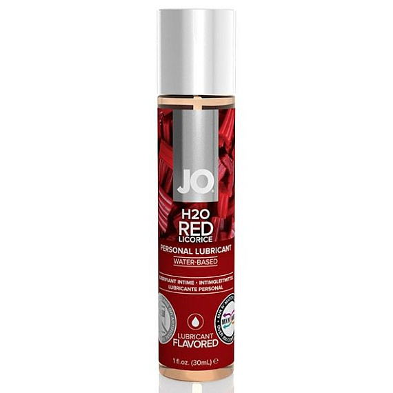 Смазка с ароматом лакрицы JO H2O Flavored Red Licorice - 30 мл.