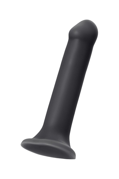 Черный фаллос на присоске Silicone Bendable Dildo XL - 20 см. - силикон