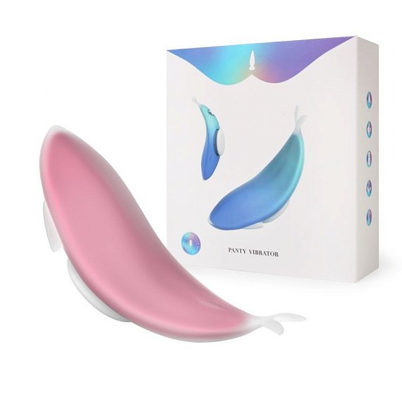 Розовый вибростимулятор Panty Vibrator для ношения в трусиках - силикон