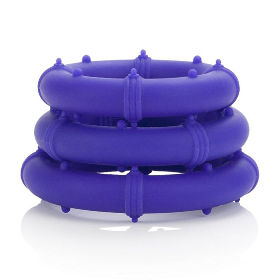 Набор фиолетовых эрекционных колец Posh Silicone Love Rings