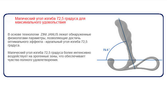 Малый черный массажер простаты ZINI JANUS ANTI-SHOCK - фото 8