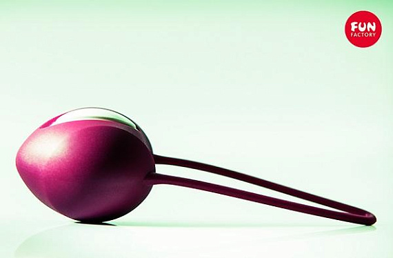 Фиолетовый вагинальный шарик Smartballs Uno от Intimcat