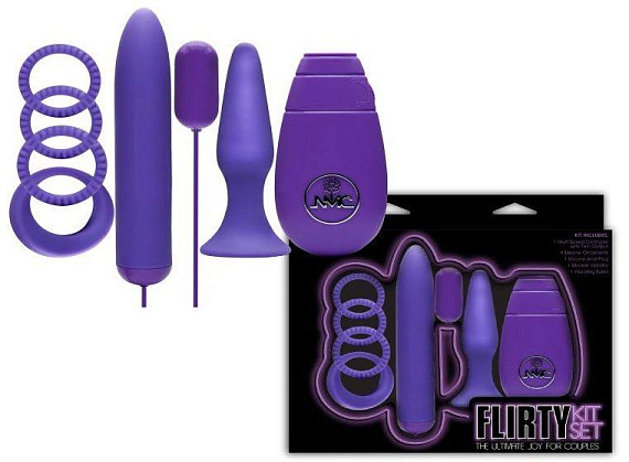 Фиолетовый вибронабор FLIRTY