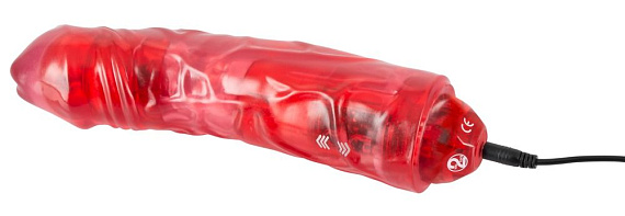 Красный вибромассажер Rechargeable Big Vibe - 23,3 см. от Intimcat